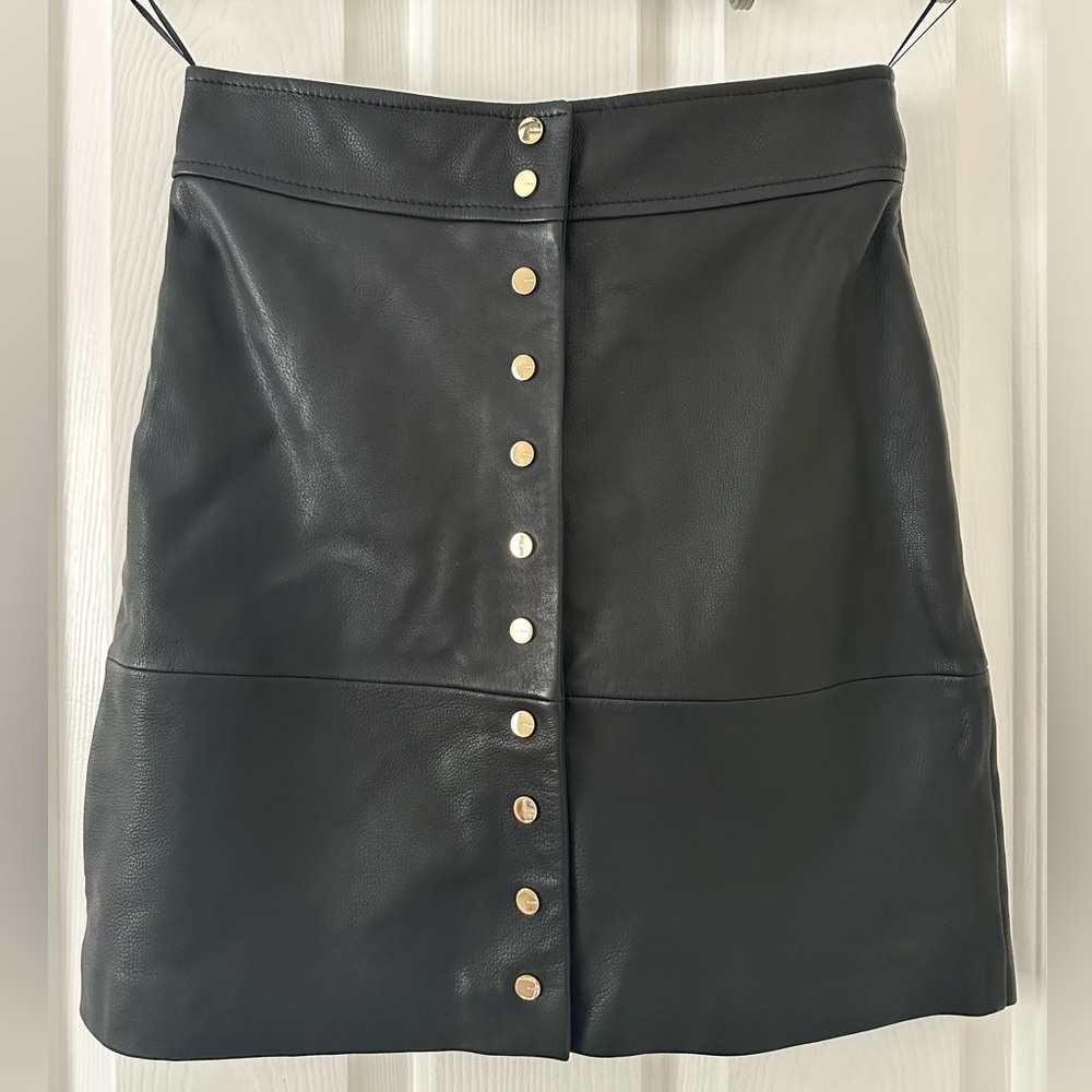 NWT Pinko Napa leather skirt